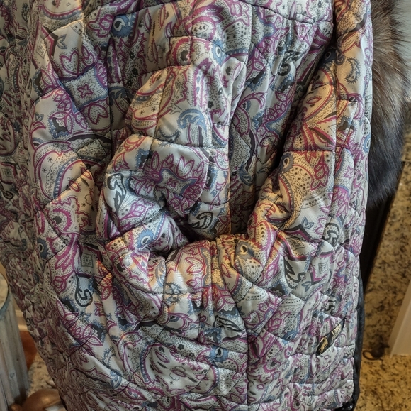 Vera Pelle Black Genuine Black Leather 3/4 Coat Fur Trim Made In Italy L - XL 14 - Picture 12 of 13